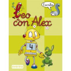 (04).Leo Con Alex 4.Escritura (Pauta).Verde, Ed. PARANINFO EVEREST