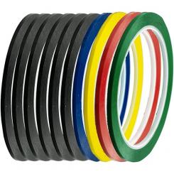 10 cintas adhesivas para pizarra blanca, 3 mm de ancho, cinta gráfica multicolor autoadhesiva para pizarra blanca para marcar cuadrículas de oficina y escuela (multicolor)