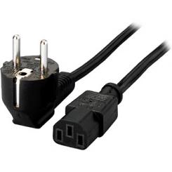 Equip 112120 cable de transmisión Negro 1,8 m C13 acoplador CEE7/4