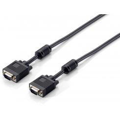 Equip 118812 cable VGA 5 m VGA (D-Sub) Negro