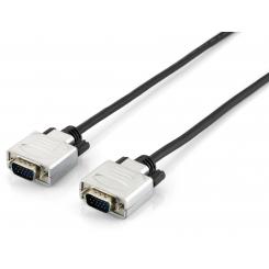 Equip 118861 cable VGA 3 m VGA (D-Sub) Negro, Plata