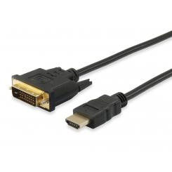 Equip 119323 adaptador de cable de vídeo 3 m HDMI DVI-D Negro