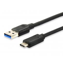 EQUIP 128343 cable USB 0,25 m USB 3.2 Gen 1 (3.1 Gen 1) USB C USB A Negro