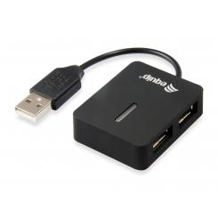 128952 hub de interfaz USB 2.0 480 Mbit/s Negro