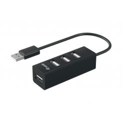 Equip 128955 hub de interfaz USB 2.0 480 Mbit/s Negro