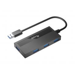 Equip 128956 hub de interfaz USB 3.2 Gen 1 (3.1 Gen 1) Type-A 5000 Mbit/s Negro