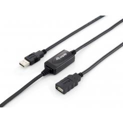 Equip 133310 cable USB 10 m USB 2.0 USB A Negro