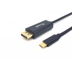 Equip 133428 adaptador de cable de vídeo 3 m USB Tipo C DisplayPort Gris