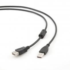 GEMBIRD 1.8m USB 2.0 A M/FM cable USB 1,8 m USB A Negro