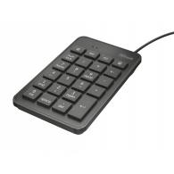 TRUST 22221 teclado numérico Portátil/PC USB Negro