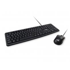 245201 teclado Ratón incluido USB QWERTY Español Negro