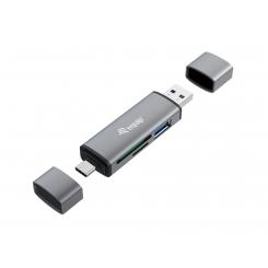 Equip 245460 lector de tarjeta USB 3.2 Gen 1 (3.1 Gen 1) Type-A/Type-C Gris