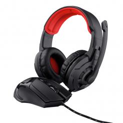 Trust 24761 auricular y casco Auriculares Alámbrico Diadema Juego Negro, Rojo