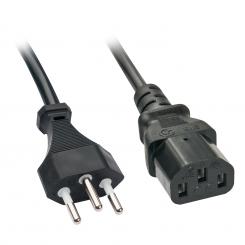 Lindy 30417 cable de transmisión Negro 2 m C13 acoplador