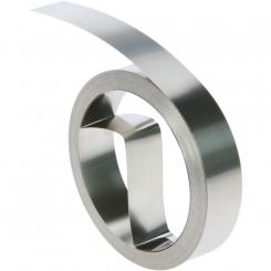 Cinta dymo aluminio 12mm x 4,8mt sin adhesivo para rotuladora 31000