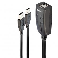 Lindy 32165 interruptor KVM Negro