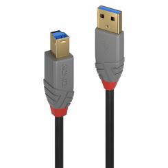 Lindy 36744 cable USB 5 m USB 3.2 Gen 1 (3.1 Gen 1) USB A USB B Negro