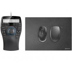 3Dconnexion SpaceMouse Enterprise Kit 2 ratón Ambidextro RF Wireless + USB Type-A 6DoF