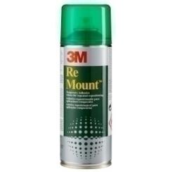 3M Pegamento En Spray 3M 400Ml Mount Removible Indefinidamente (Bote Verde)