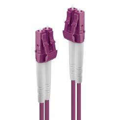 Lindy 46340 cable de fibra optica 1 m LC OM4 Violeta