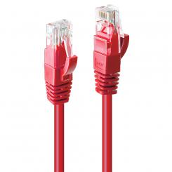 Lindy 48031 cable de red Rojo 0,5 m Cat6 U/UTP (UTP)