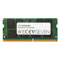 V7 4GB DDR4 PC4-17000 - 2133Mhz SO DIMM Notebook módulo de memoria - V7170004GBS