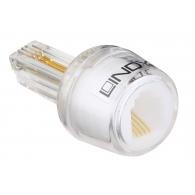 Lindy 75004 conector RJ-10 4P4C Transparente