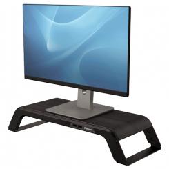 FELLOWES Soporte elevador para monitor Hana con 4 puertos USB Negro