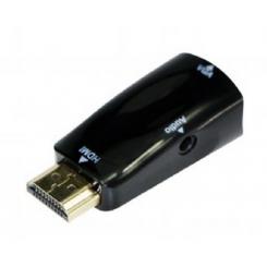 GEMBIRD A-HDMI-VGA-02 cambiador de género para cable VGA (D-Sub) Negro