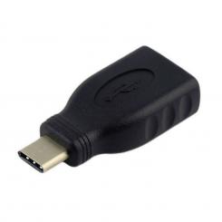 A108-0323 cambiador de género para cable USB-C USB-A Negro