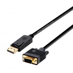 A125-0365 adaptador de cable de vídeo 2 m DisplayPort VGA D-SUB Negro