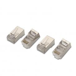 A138-0293 conector RJ-45 Acero inoxidable, Transparente