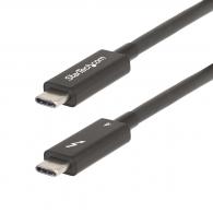 StarTech.com A40G2MB-TB4-CABLE cable Thunderbolt 2 m 40 Gbit/s Negro