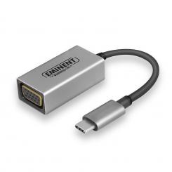 Eminent AB7871 Adaptador gráfico USB 1920 x 1080 Pixeles Aluminio, Negro