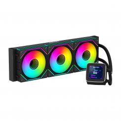 ABYSM Oceanic LCD 360 ARGB Procesador Sistema de refrigeración líquida todo en uno 12 cm Negro 1 pieza(s)