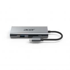 Acer GP.DCK11.00N base para portátil y replicador de puertos Alámbrico USB 3.2 Gen 1 (3.1 Gen 1) Type-C Plata