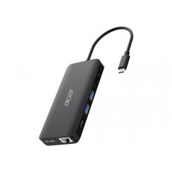 Acer USB Type-C Dongle 12-in-1 Black Alámbrico USB 3.2 Gen 1 (3.1 Gen 1) Type-C Negro