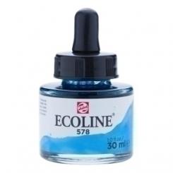 Acuarela Liquida Ecoline  30 Ml (Frasco) Azul Celeste
