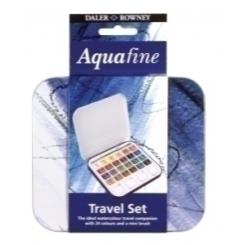 Acuarelas Daler Rowney Aquafine Estuche De 24 (Incluye Pincel Y Paleta)