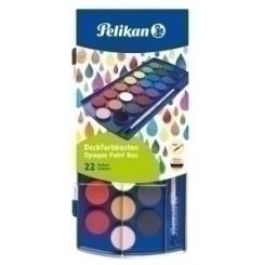 Acuarelas Pelikan F455/22 Escolar Estuche De 22 Con Pincel