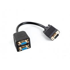 AD-0020-BK cable VGA 0,2 m VGA (D-Sub) 2 x VGA (D-Sub) Negro