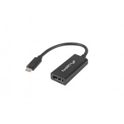 Lanberg AD-UC-DP-01 adaptador de cable de vídeo 0,15 m USB Tipo C DisplayPort Negro