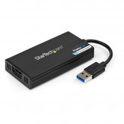 StarTech.com Adaptador Gráfico Externo USB 3.0 a HDMI - UltraHD 4K 30Hz - Certificado DisplayLink - Conversor USB-A a HDMI para Monitor - Tarjeta Gráfica Externa de Vídeo - Mac y Windows