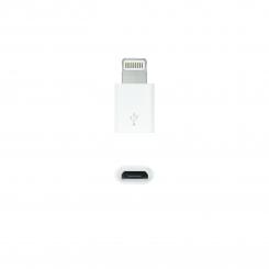 Nanocable Adaptador Lightning a Micro USB, Lightning/M-Micro B/H Blanco