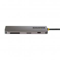 StarTech.com Adaptador Multipuertos USB C de Vídeo 4K a 60Hz, con Hub de 3 Puertos USB-A de 5Gbps, Entrega de Alimentación USB de 100W, Red Ethernet, SD/microSD, Cable de 30cm