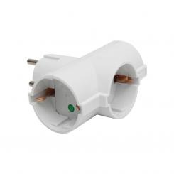 Adaptador Schuko 3 Tomas