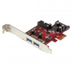 StarTech.com Adaptador tarjeta PCI Express de 2 puertos externos 2 internos USB 3.0 con alimentación SATA