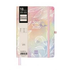 Agenda Anual (2025-26) FINOCAM 18 Meses Internacional Minimal Cosida Tapa Extradura S/V Apais. M5 140X190 Con Goma Pretty