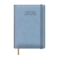AGENDA ANUAL (2026) DOHE SAMBA COSIDA tapa EXTRA POLIPIEL con GOMA 150x210 D/P AZUL CLARO