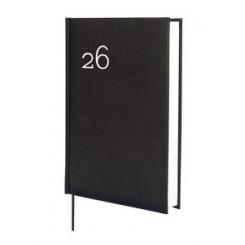 Agenda Anual (2026) FINOCAM Dynamic Milano Cosida Tapa Acolchada Y10 140X204 D/P Negro